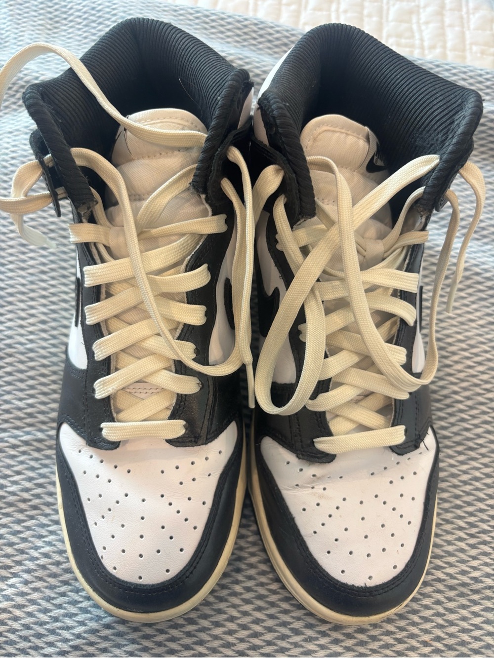 Nike Women’s High-Top Sneakers in Black and White